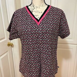 Floral V-Neck Women's Top